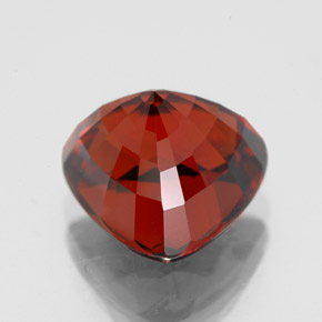 Granate espesartita rojo natural de 5,57 ct, trillón, VVS