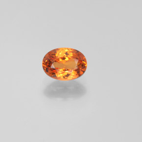 Hilo de espesartita Naranja natural de 0.91 ct, Corte Óvalo, VS