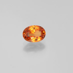 Hilo de espesartita Naranja natural de 0.91 ct, Corte Óvalo, VS