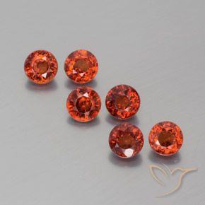 2.40ctw Natural Rojo intenso Hilo de espesartita, Redondo, VS