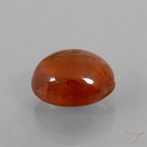 Hilo de espesartita Naranja cálido natural de 9.50 ct, Ovalada, Transparente