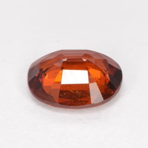 Granate espesartita naranja natural de 1,20 ct, corte óvalo, VS