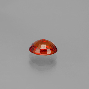 Granate espesartita naranja natural de 1,17 ct, corte óvalo, VS