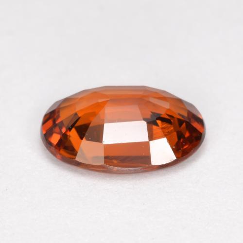 Granate espesartita naranja natural de 0,98 ct, corte óvalo, VVS-VS