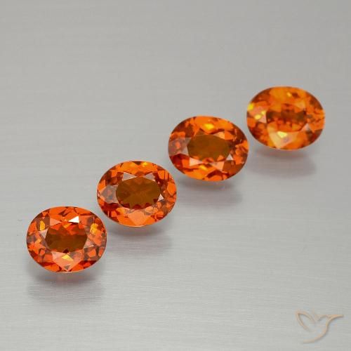 2.00ctw Natural Naranja fuego Hilo de espesartita, Ovalada, VS