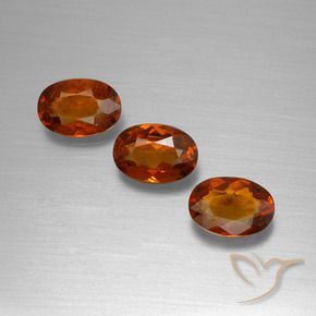 Gemas de Hilo de espesartita Naranja oscuro natural de 1.68 ct, Ovalada, VS