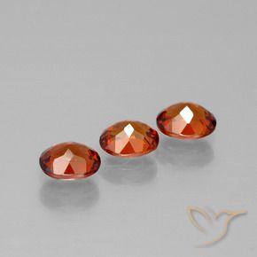 Gemas de Hilo de espesartita Naranja oscuro natural de 1.68 ct, Corte Óvalo, VS