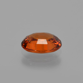 Hilo de espesartita Rojo medio natural de 1.04 ct, Corte Óvalo, VVS-VS