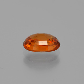 Granate espesartita naranja natural de 1,09 ct, corte óvalo, VS-SI