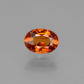 Hilo de espesartita Naranja fuego natural de 1.01 ct, Corte Óvalo, VS