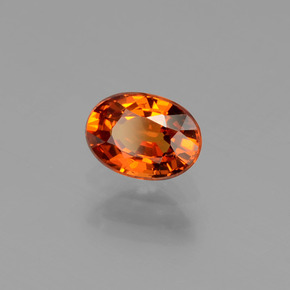 Hilo de espesartita Naranja fuego natural de 1.01 ct, Corte Óvalo, VS