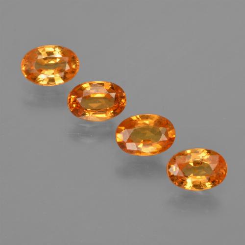 Gemas de Hilo de espesartita Naranja claro natural de 2.51 ct, Corte Óvalo, VS