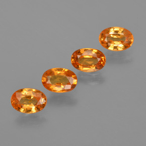 Gemas de Hilo de espesartita Naranja claro natural de 2.51 ct, Corte Óvalo, VS