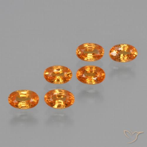 2.39ctw Natural Naranja claro Hilo de espesartita, Ovalada, VS
