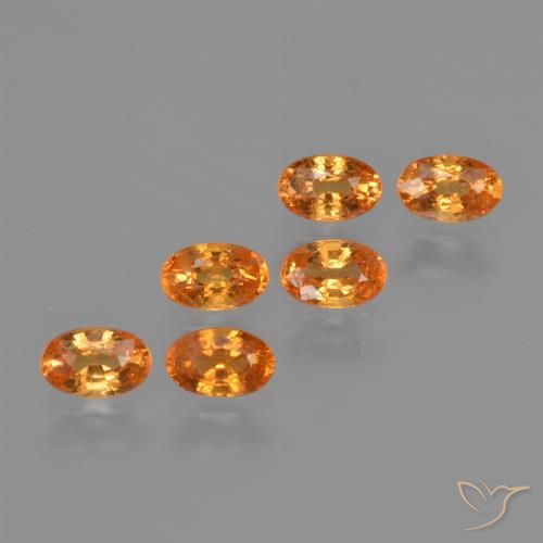 2.43ctw Natural Naranja claro Hilo de espesartita, Ovalada, VS