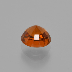 Granate espesartita naranja natural de 1,03 ct, corte redondo, SI