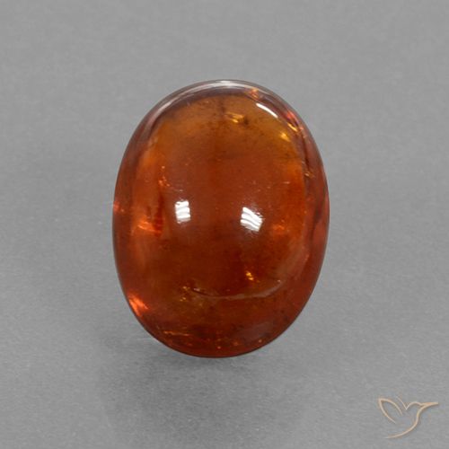 5.48ct Natural Naranja rojizo Hilo de espesartita, Ovalada, Translúcido