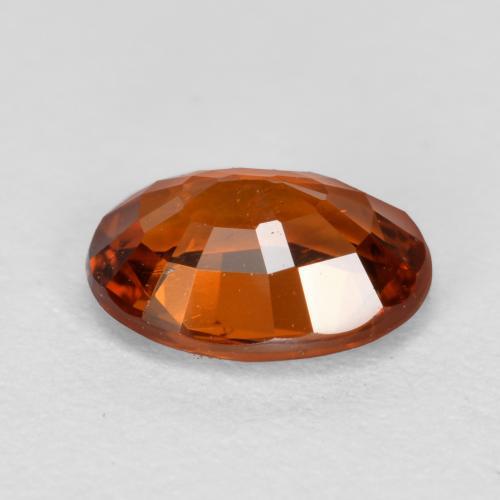 Granate espesartita naranja natural de 1,02 ct, corte óvalo, VS-SI