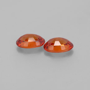 Hilo de espesartita Naranja natural de 0.00 ct, Ovalada, VVS