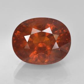 Granate espesartita naranja natural de 7,90 ct, corte óvalo, VS-SI