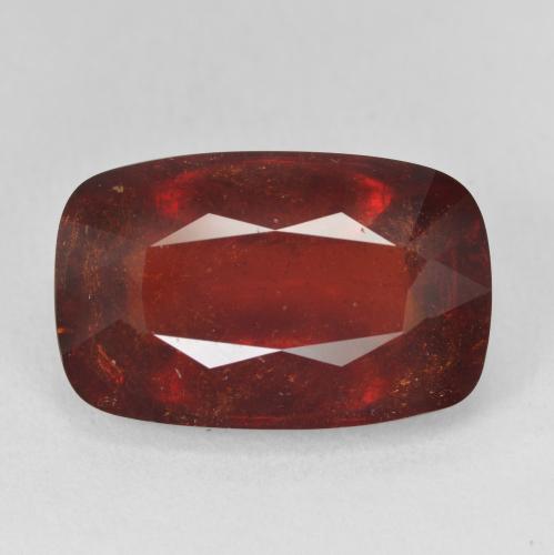 18.30ct Natural Rojo fuego Hilo de espesartita, Forma Cojín, SI