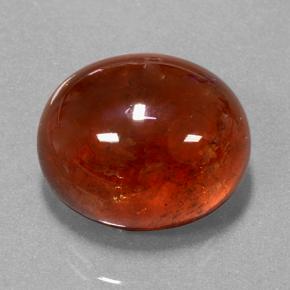 Hilo de espesartita Rojo claro natural de 17.63 ct, Corte Óvalo, Translúcido