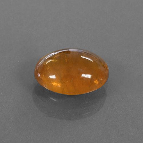 Granate espesartita naranja natural de 3,03 ct, corte óvalo, translúcido