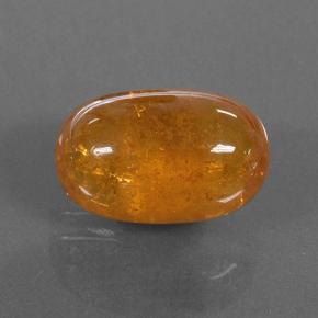 Granate espesartita naranja natural de 5,31 ct, corte óvalo, translúcido