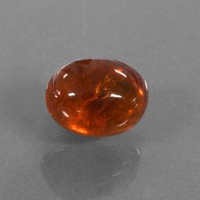 Hilo de espesartita Naranja rojizo natural de 3.71 ct, Corte Óvalo, Translúcido
