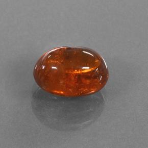 Hilo de espesartita Naranja rojizo natural de 3.71 ct, Corte Óvalo, Translúcido