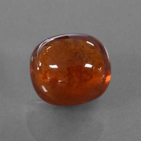 Granate espesartita naranja natural de 4,09 ct, corte óvalo, translúcido