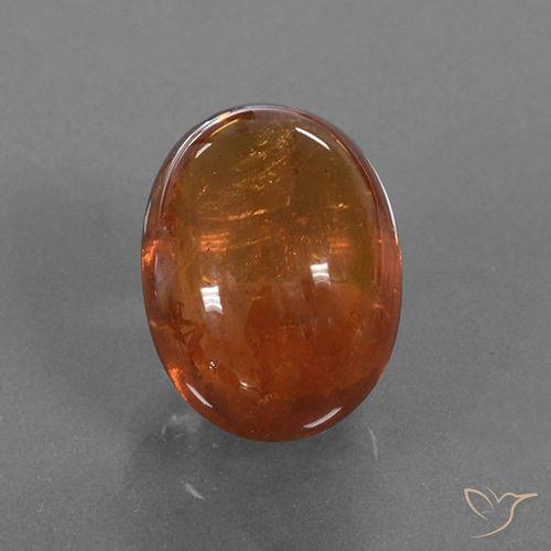 4.96ct Natural Naranja cálido Hilo de espesartita, Ovalada, Translúcido