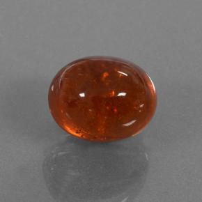 Granate espesartita naranja natural de 4,16 ct, corte óvalo, translúcido