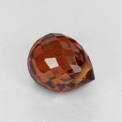 Hilo de espesartita Rojo grosella natural de 1.16 ct, Corte Briolette, VS