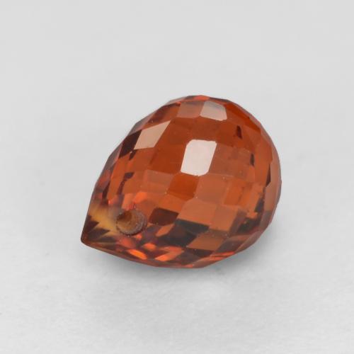Hilo de espesartita Rojo grosella natural de 1.16 ct, Corte Briolette, VS