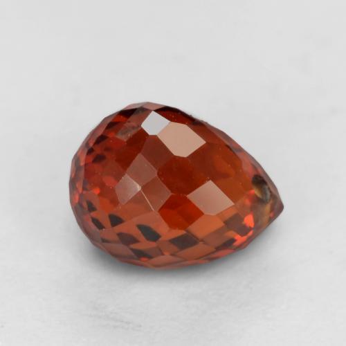 Hilo de espesartita Rojo grosella natural de 1.23 ct, Corte Briolette, VS