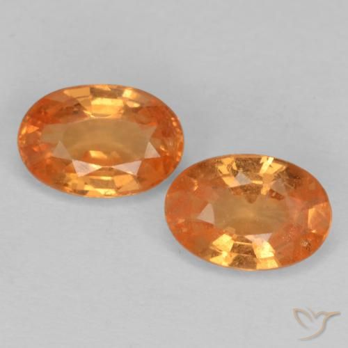 1.22ctw Natural Ámbar naranja Hilo de espesartita, Ovalada, VS-SI
