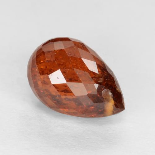 Hilo de espesartita Ámbar naranja natural de 2.14 ct, Corte Briolette, SI