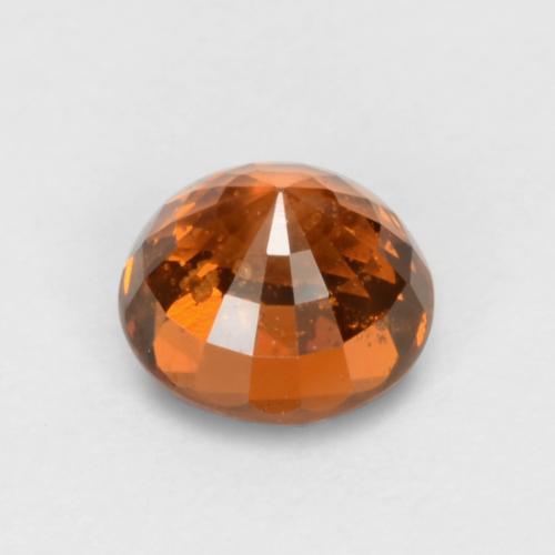 Hilo de espesartita Naranja medio natural de 0.71 ct, Corte Redondo, VS