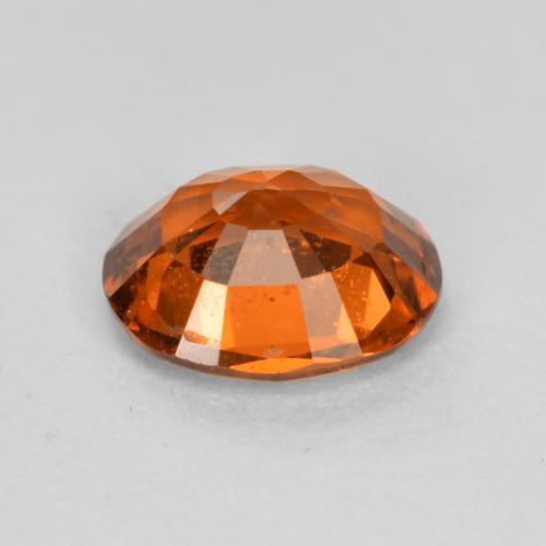 Hilo de espesartita Naranja rojizo natural de 0.50 ct, Corte Óvalo, VS