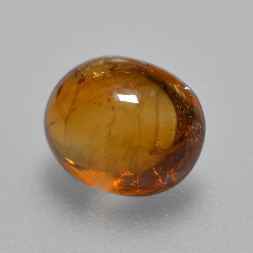 Hilo de espesartita Naranja terroso natural de 1.62 ct, Corte Óvalo, Transparente