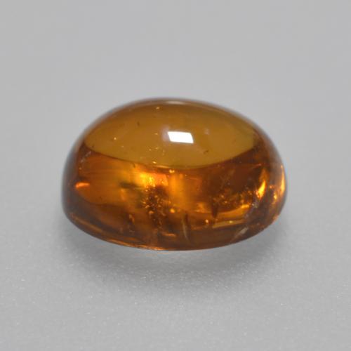 Hilo de espesartita Naranja terroso natural de 1.62 ct, Corte Óvalo, Transparente