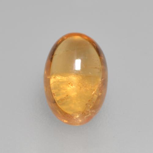 Hilo de espesartita Dorado naranja natural de 0.82 ct, Corte Óvalo, Transparente