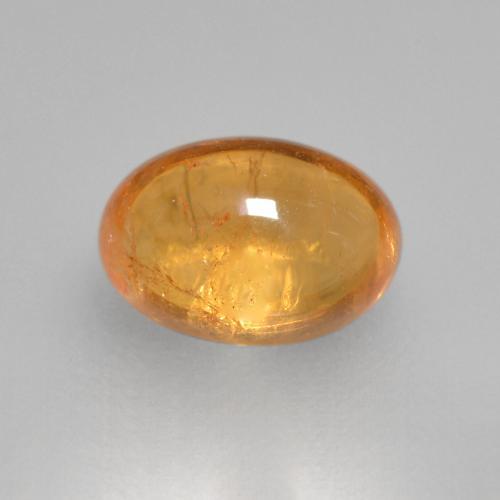 Hilo de espesartita Dorado naranja natural de 0.82 ct, Corte Óvalo, Transparente
