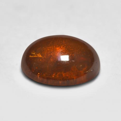 Hilo de espesartita Naranja oscuro natural de 0.96 ct, Corte Óvalo, Translúcido