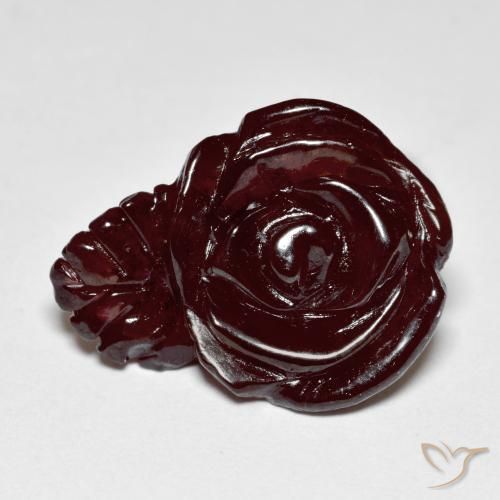 16.18ct Natural Marrón cálido Hilo de espesartita, Corte Flor, Translúcido
