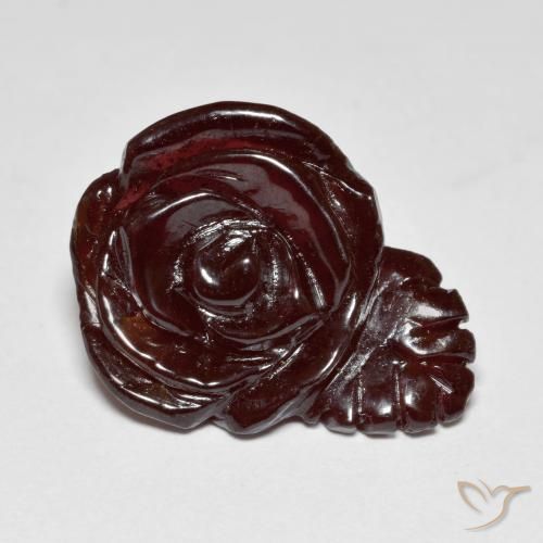 Hilo de espesartita Marrón cálido natural de 16.18 ct, Corte Flor, Translúcido