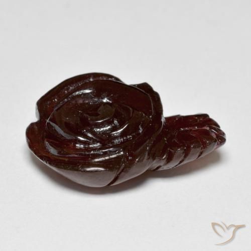 Hilo de espesartita Marrón cálido natural de 16.18 ct, Corte Flor, Translúcido