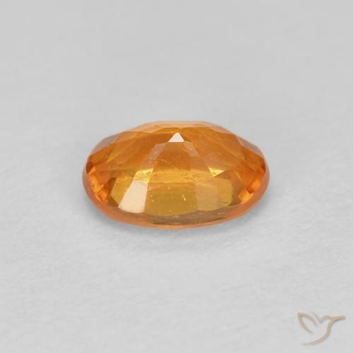 Hilo de espesartita Naranja claro natural de 0.56 ct, Ovalada, VS-SI