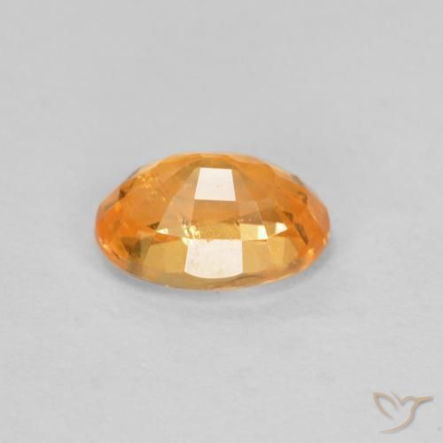 Hilo de espesartita Naranja intenso natural de 0.59 ct, Ovalada, VS-SI